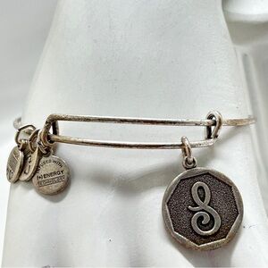Alex And Ani, Silver, Initial “L” Adjustable Bracelet, 2013